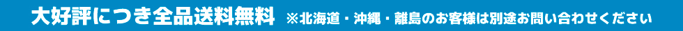 2026年1月から全品送料無料
