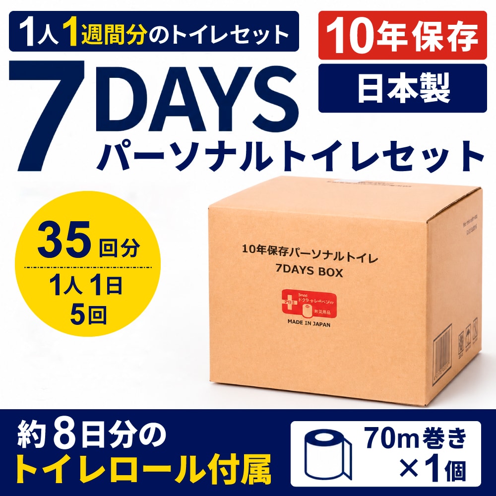 シティーポイント製：パーソナルトイレセット35回分の商品画像